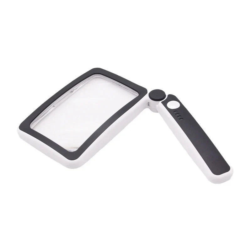 Illuminated 4X Foldable Reading Magnifier