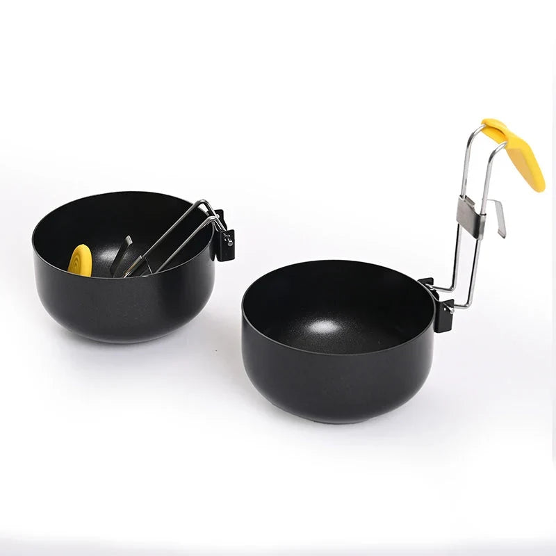 Practical Foldable Non-Stick Egg Poacher Mold for Kitchen Prep