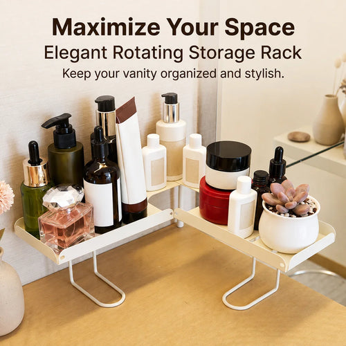 Space-Saving Adjustable Foldable Over-Faucet Shelf