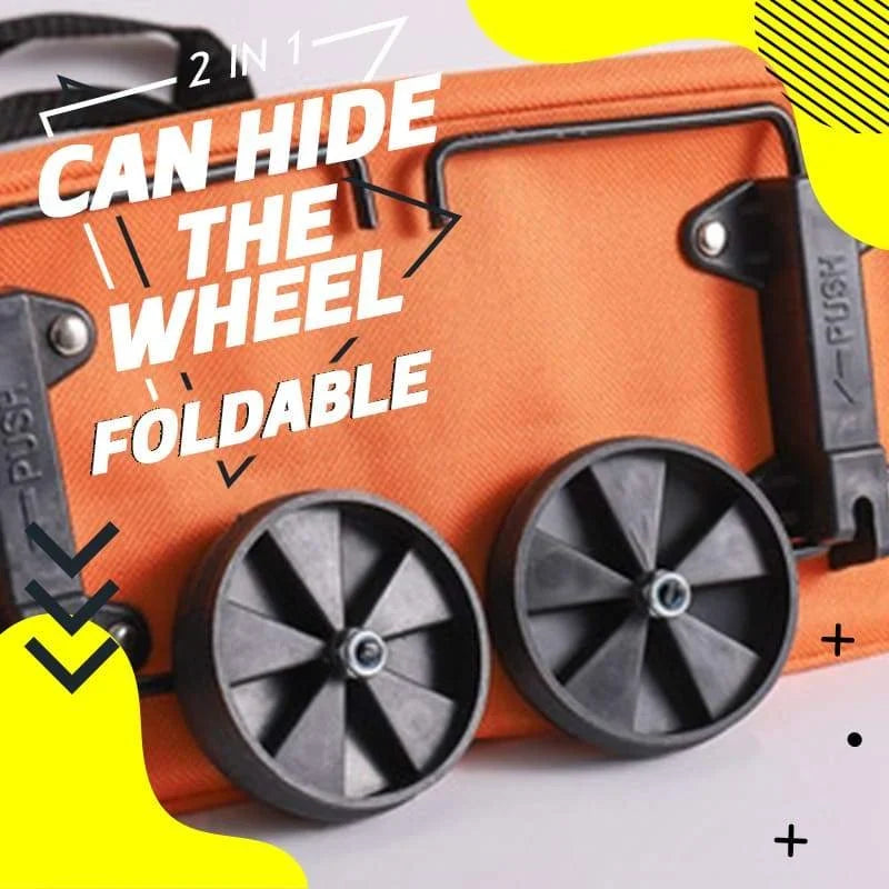 Space-Saving Foldable 2-in-1 Shopping Bag for Organized Storage