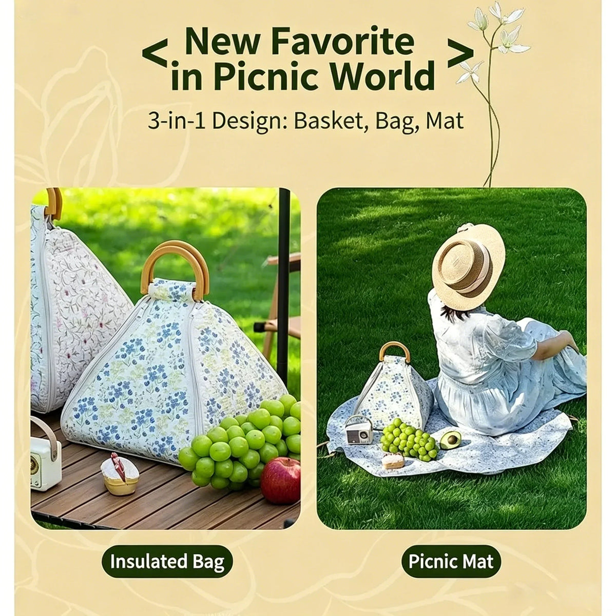 Portable Waterproof Outdoor Picnic Blanket
