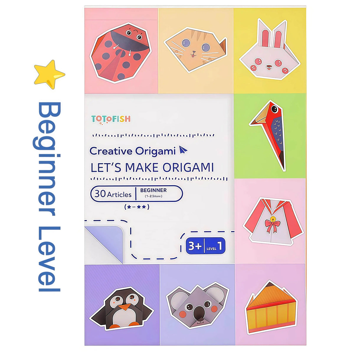 Purpose-Built Fold & Creat 3-Level Kids’ Origami Activity Book