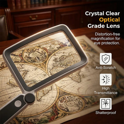 Rechargeable Folding LED Magnifier for Reading