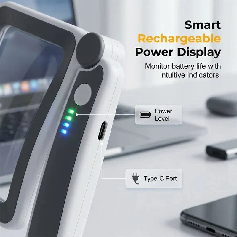 Rechargeable Folding LED Magnifier for Reading