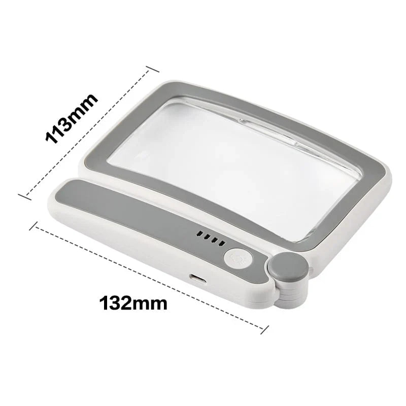 Rechargeable Folding LED Magnifier for Reading