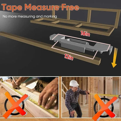 Workshop-Ready Framing Tool, 12/14/16 Inch On-Center Stud Layout