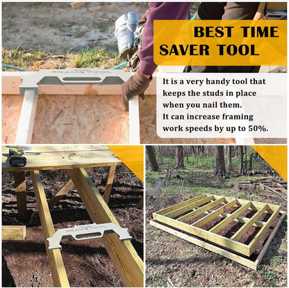 Workshop-Ready Framing Tool, 12/14/16 Inch On-Center Stud Layout