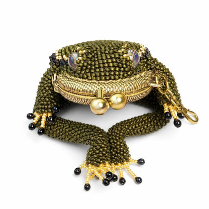 Purpose-Built Hand-made Charming Frog Coin Purse for Everyday Use