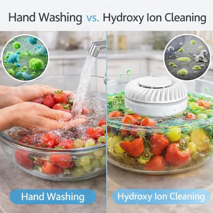 Portable UV Fruit and Vegetable Washer with Bubble Water Flow