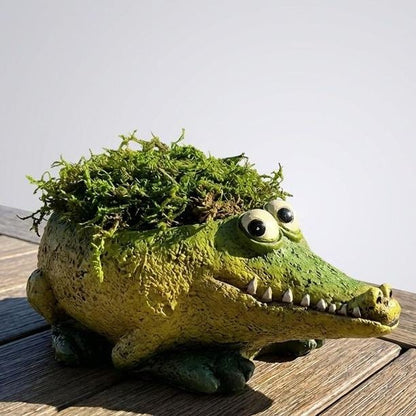 Whimsical Animal Character Planters