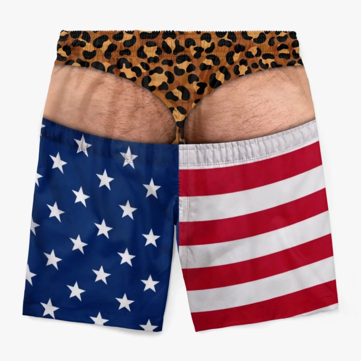 Purpose-Built Funny Patriotic Men Swim Trunks - Personalized Birthday