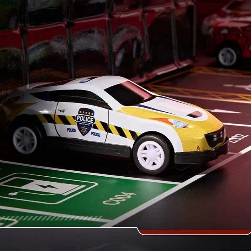 Vehicle-Ready 48 Mini Pull-Back Cars with Built-In Garage