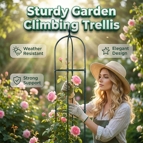Garden Trellis Support for Climbing Flowers and Vegetable Vines