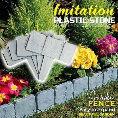 Outdoor-Ready Faux Stone Garden Edging Border for Garden Display