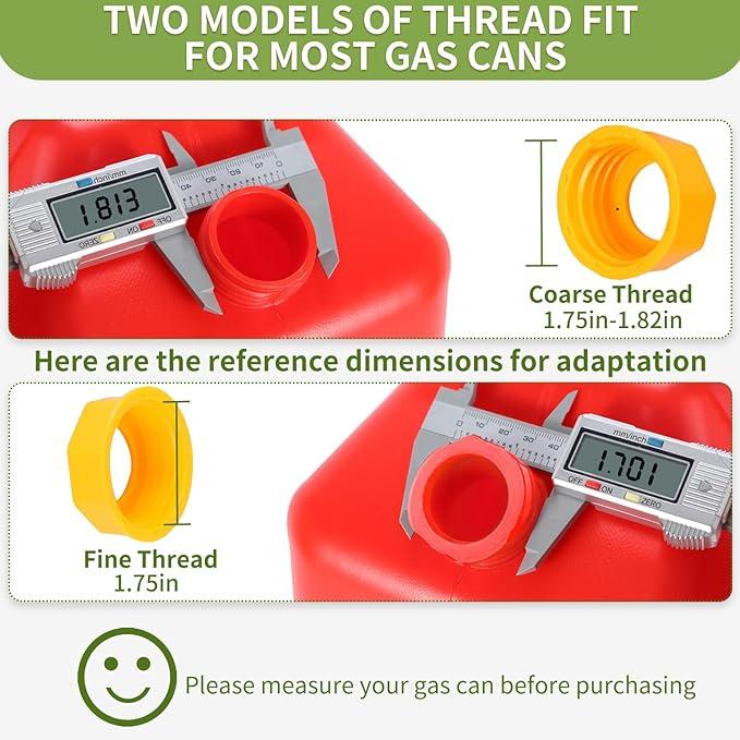 Hands-On Universal Gas Can Spout Replacement Kit – Flexible