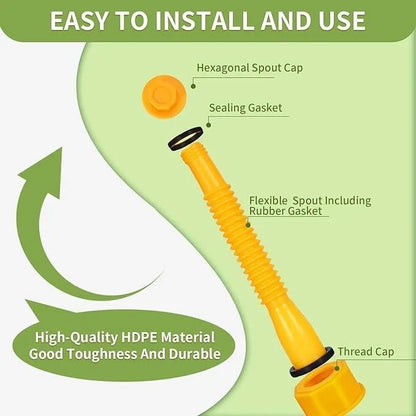 Hands-On Universal Gas Can Spout Replacement Kit – Flexible