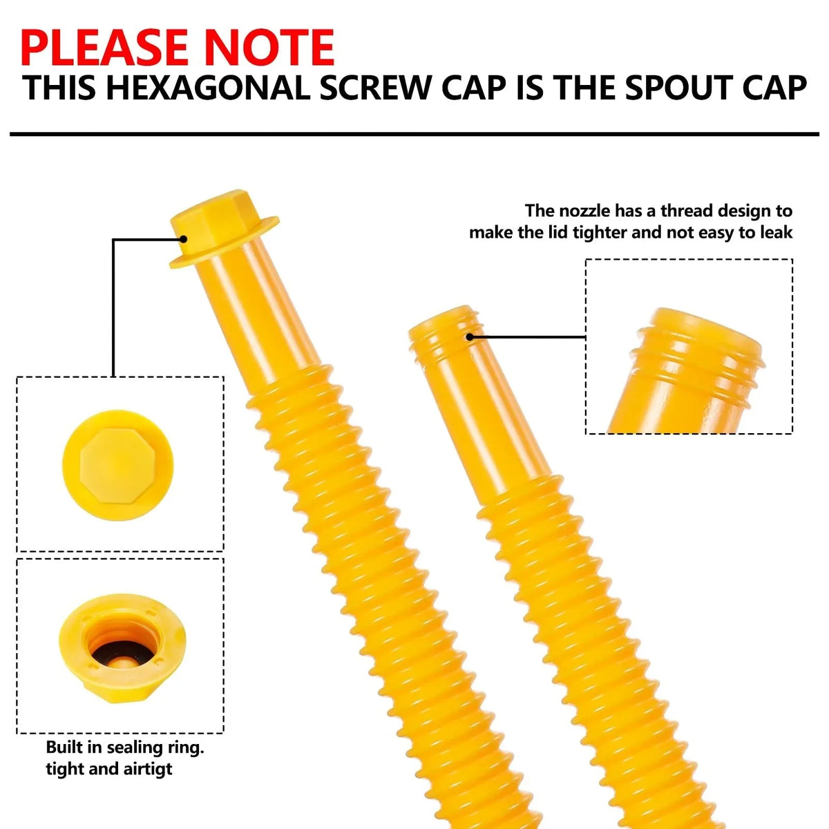 Hands-On Universal Gas Can Spout Replacement Kit – Flexible