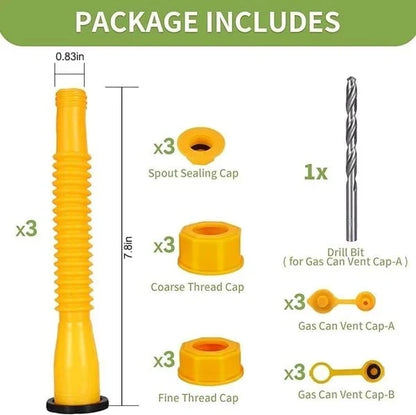 Hands-On Universal Gas Can Spout Replacement Kit – Flexible