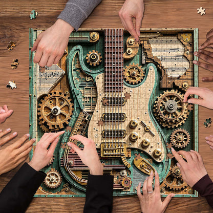 Hands-On Gears & Strings Jigsaw Puzzle 1000 Piece for Creative Play