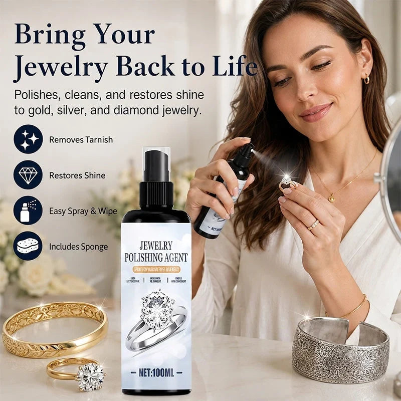 Easy-Care Gentle Jewelry Cleaning Spray for Routine Upkeep