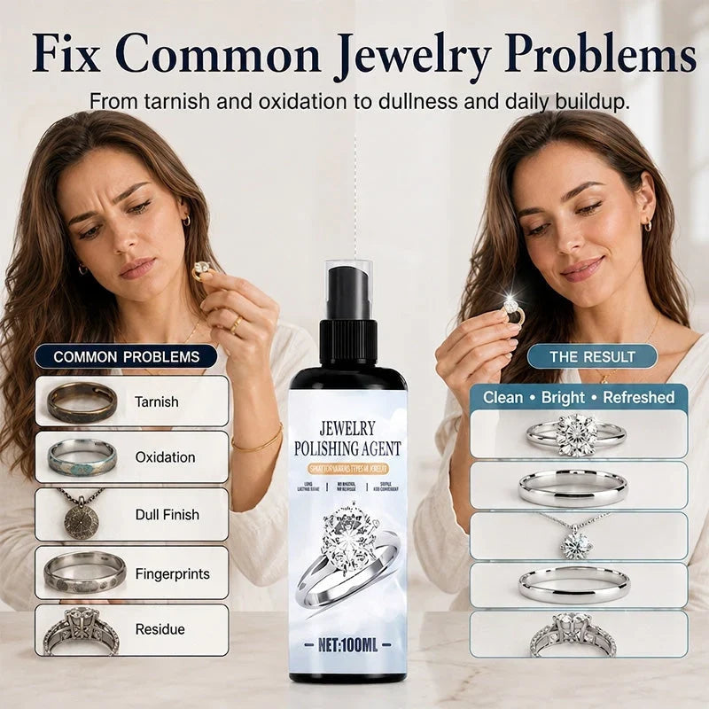 Easy-Care Gentle Jewelry Cleaning Spray for Routine Upkeep