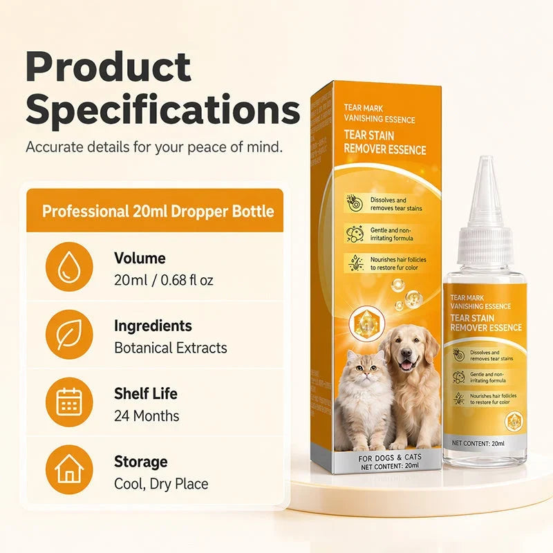 Gentle Pet Eye-Care Solution for Cleansing Around the Eyes