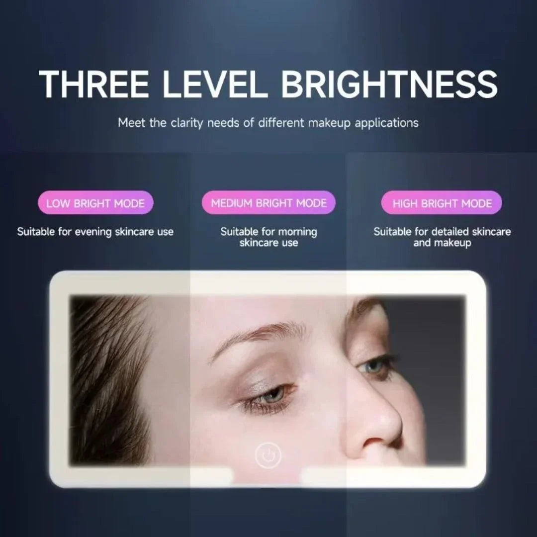 Vehicle-Ready LED Lighted Car Visor Mirror – Dimmable Auto Makeup