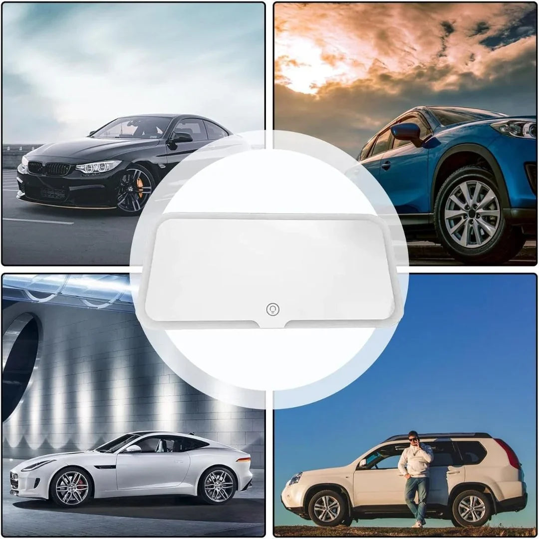 Vehicle-Ready LED Lighted Car Visor Mirror – Dimmable Auto Makeup