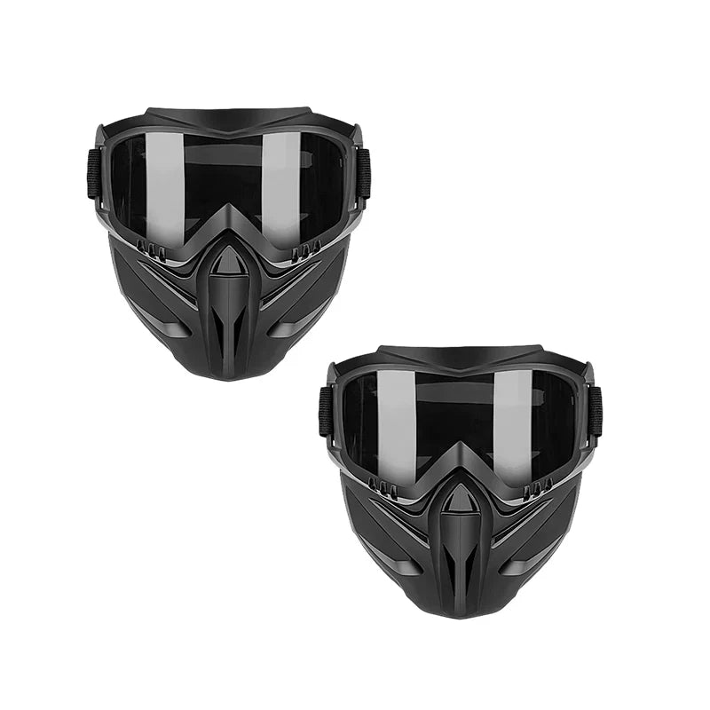 Versatile Detachable Full Face Goggle Mask