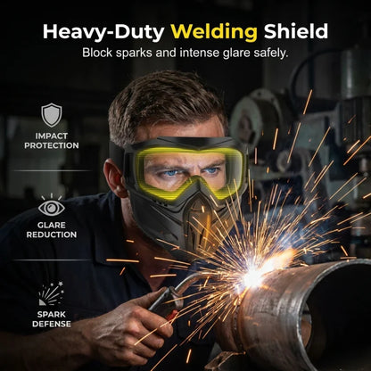 Versatile Detachable Full Face Goggle Mask