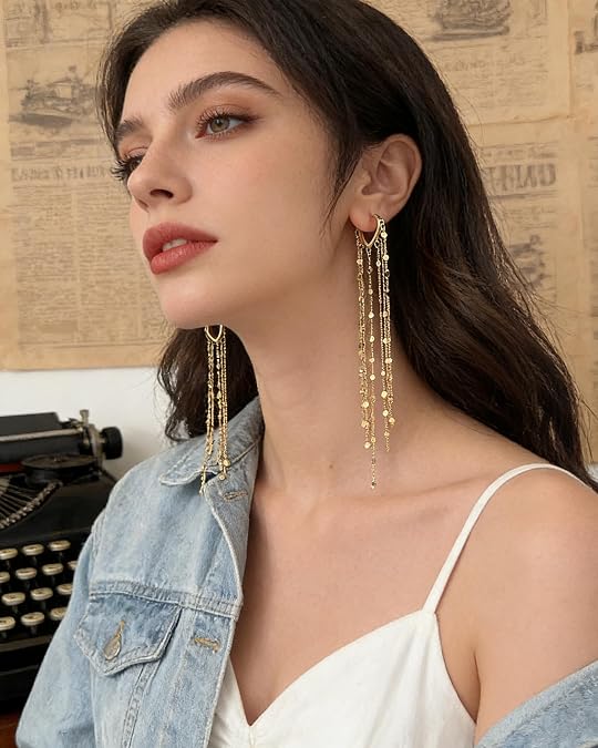 Comfort-Focused 14K Gold Plated Long – for Women for Everyday Wear