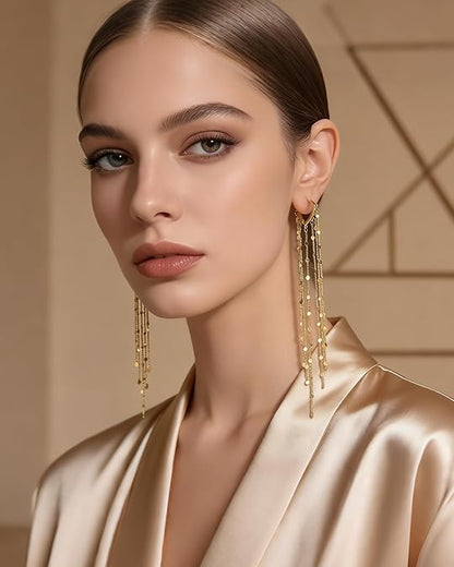 Comfort-Focused 14K Gold Plated Long – for Women for Everyday Wear
