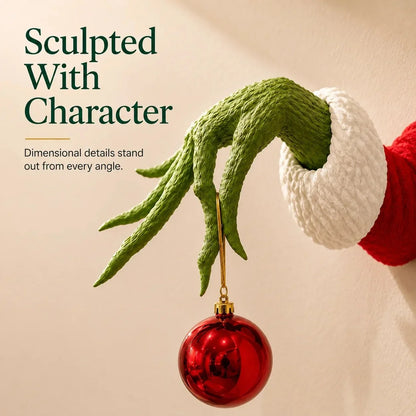 Purpose-Built Green Monster Hand Wall Mount Ornament Holder
