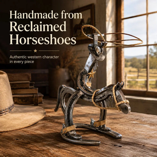 Purpose-Built Handcrafted Cowboy Iron Pony Ornament for Everyday Use