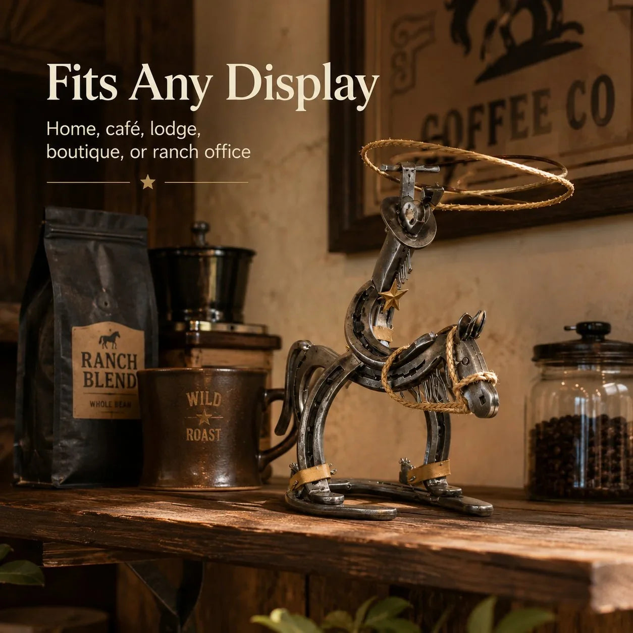 Purpose-Built Handcrafted Cowboy Iron Pony Ornament for Everyday Use