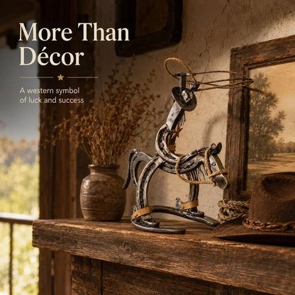 Purpose-Built Handcrafted Cowboy Iron Pony Ornament for Everyday Use