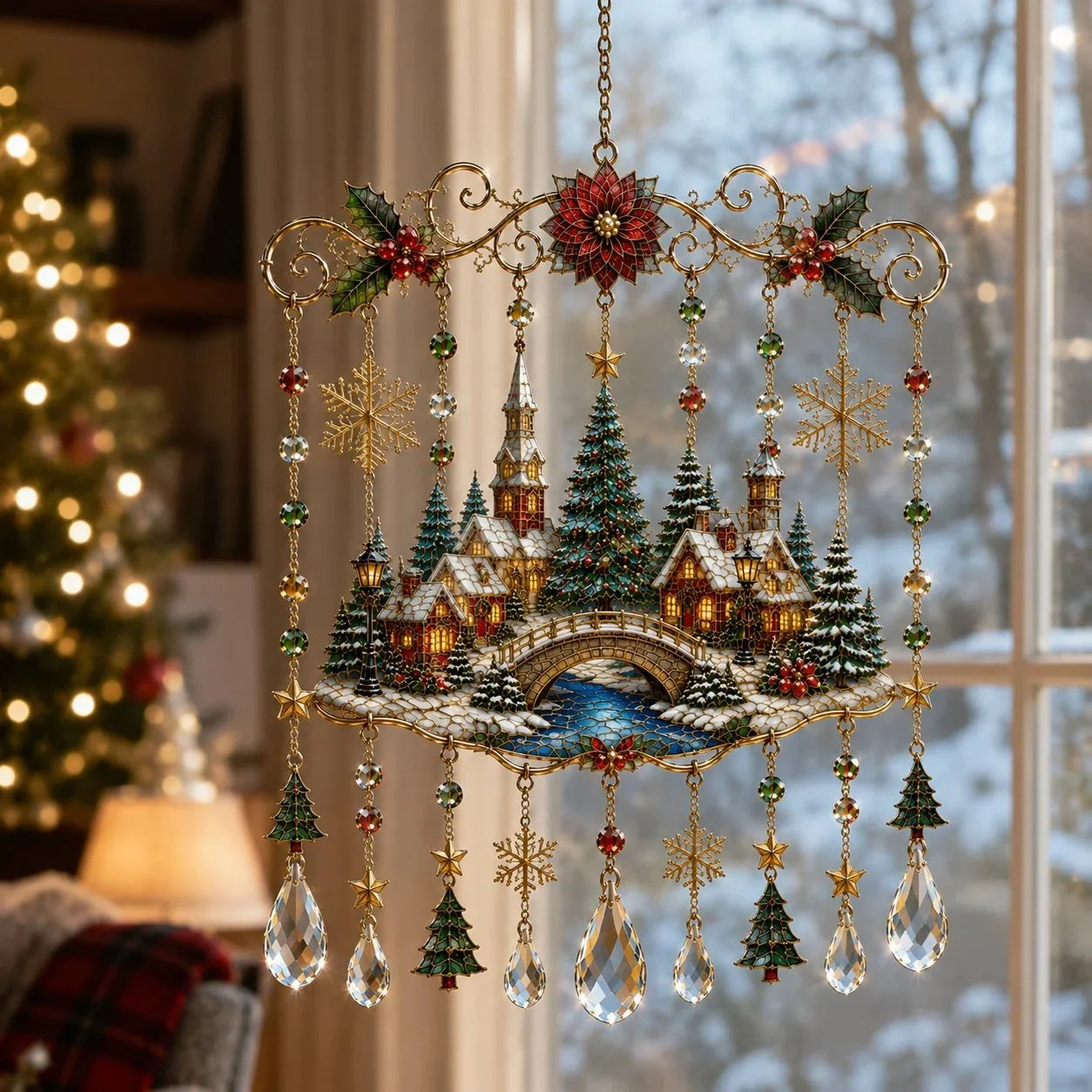 Purpose-Built Handmade Stained Glass Window Hanging – Tempered