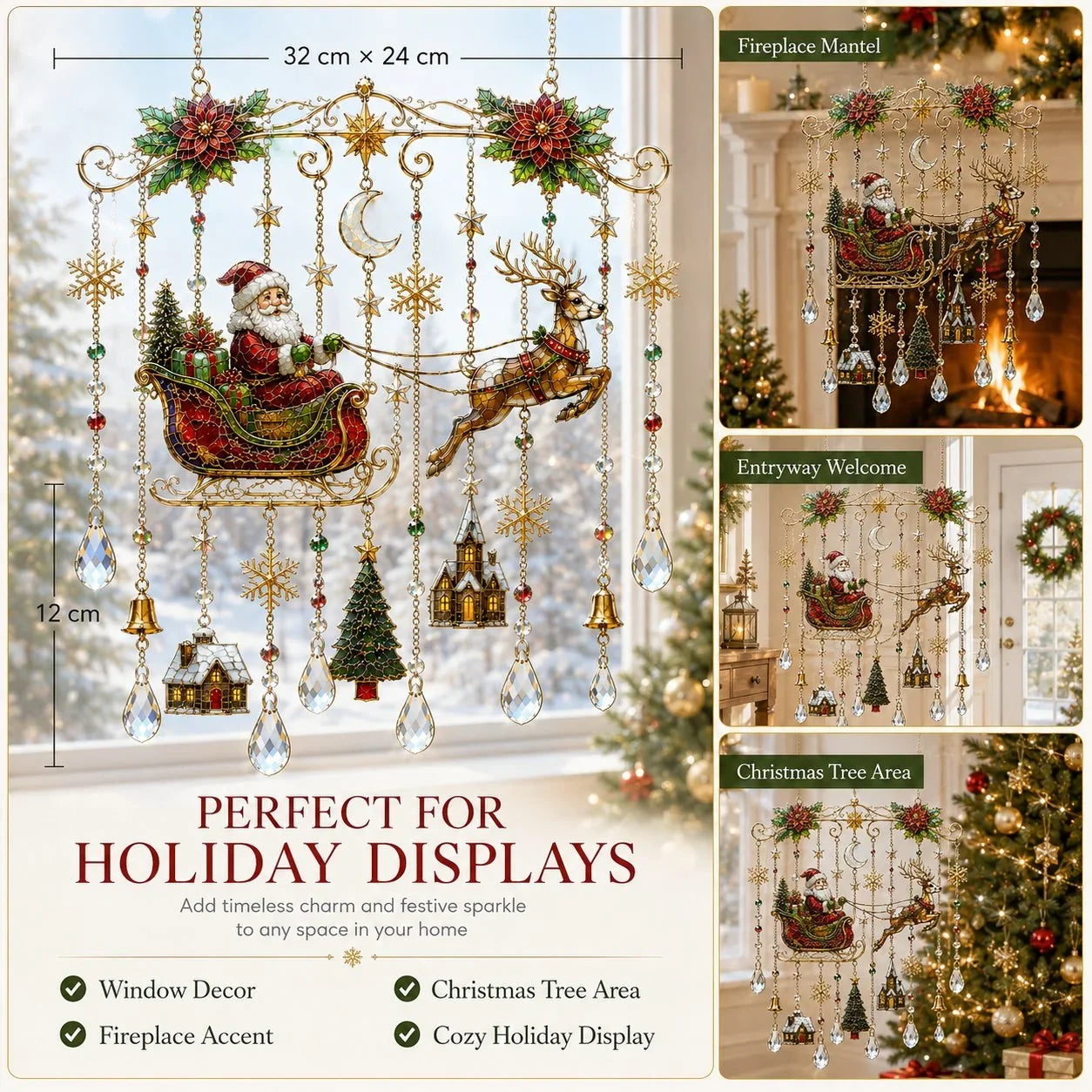 Purpose-Built Handmade Stained Glass Window Hanging – Tempered