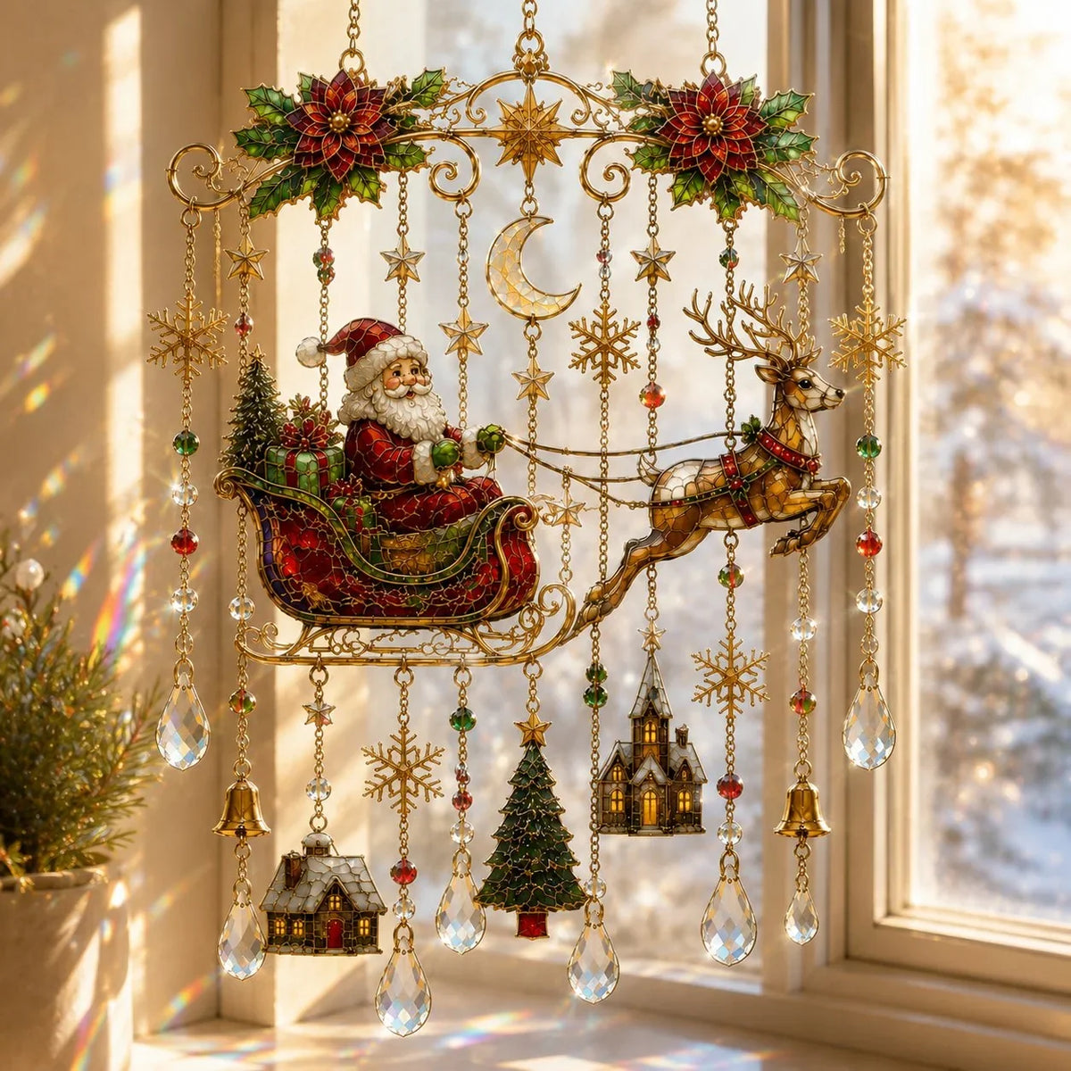 Purpose-Built Handmade Stained Glass Window Hanging – Tempered