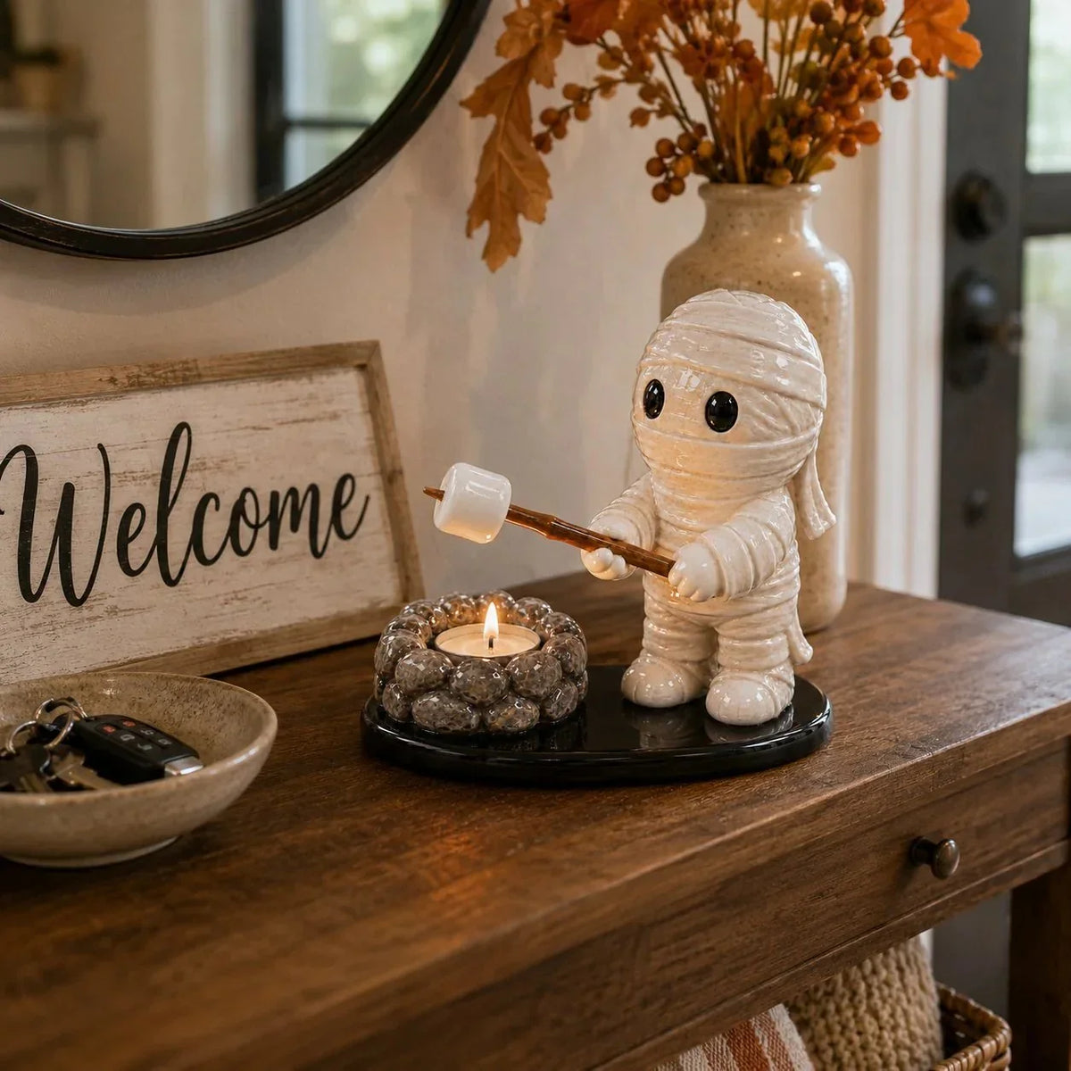 Decorative Campfire Tealight Holder for Focused L – Halloween Campfire