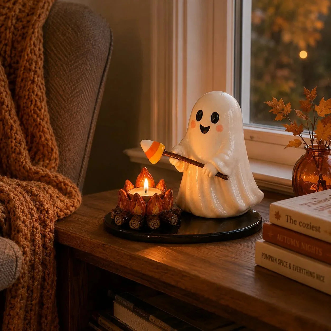 Decorative Campfire Tealight Holder for Focused L – Halloween Campfire