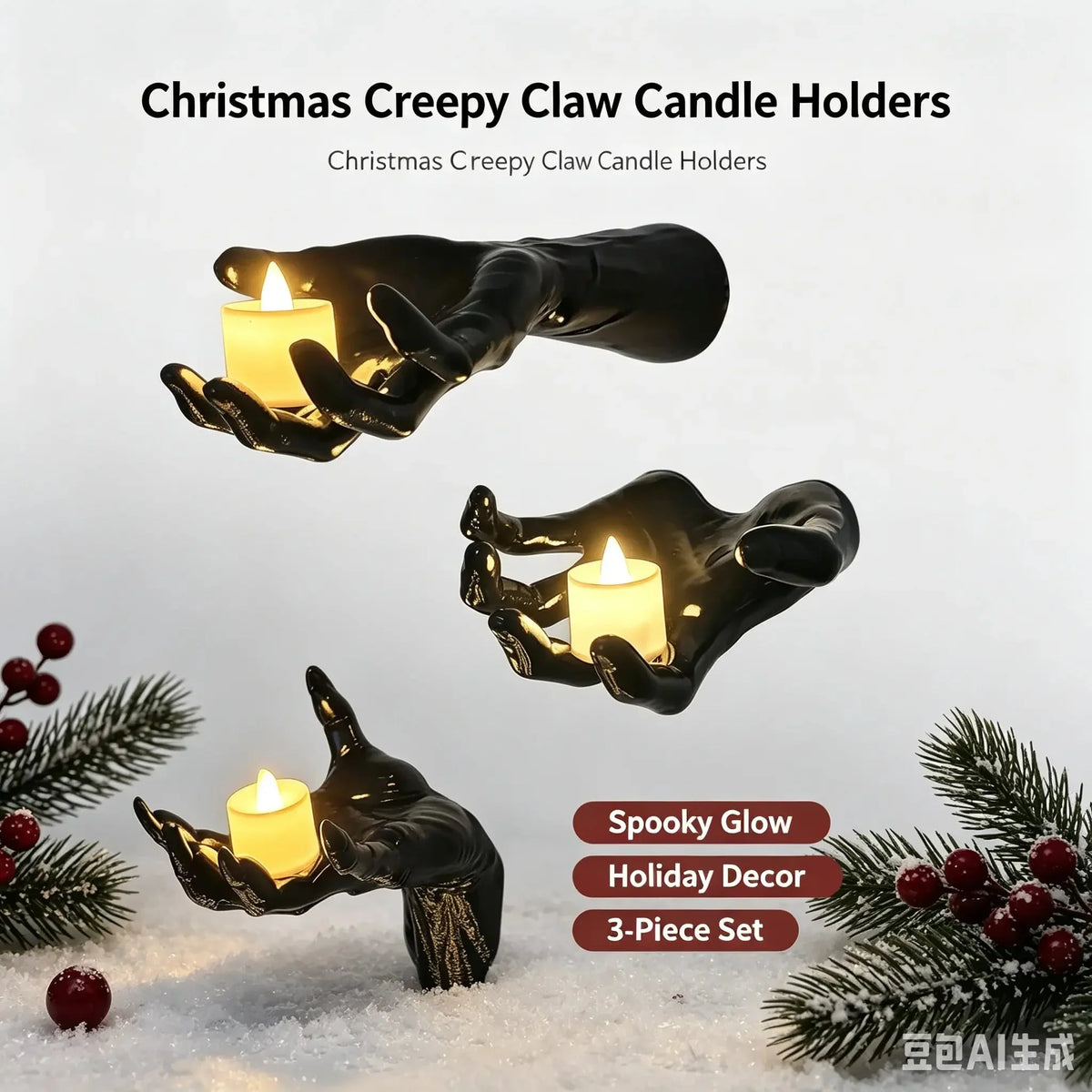Vehicle-Ready Decorations, Pack of 3 Wall Mounted Creepy Reaching