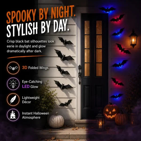 Purpose-Built LED Flying Bat Decorations for Everyday Use