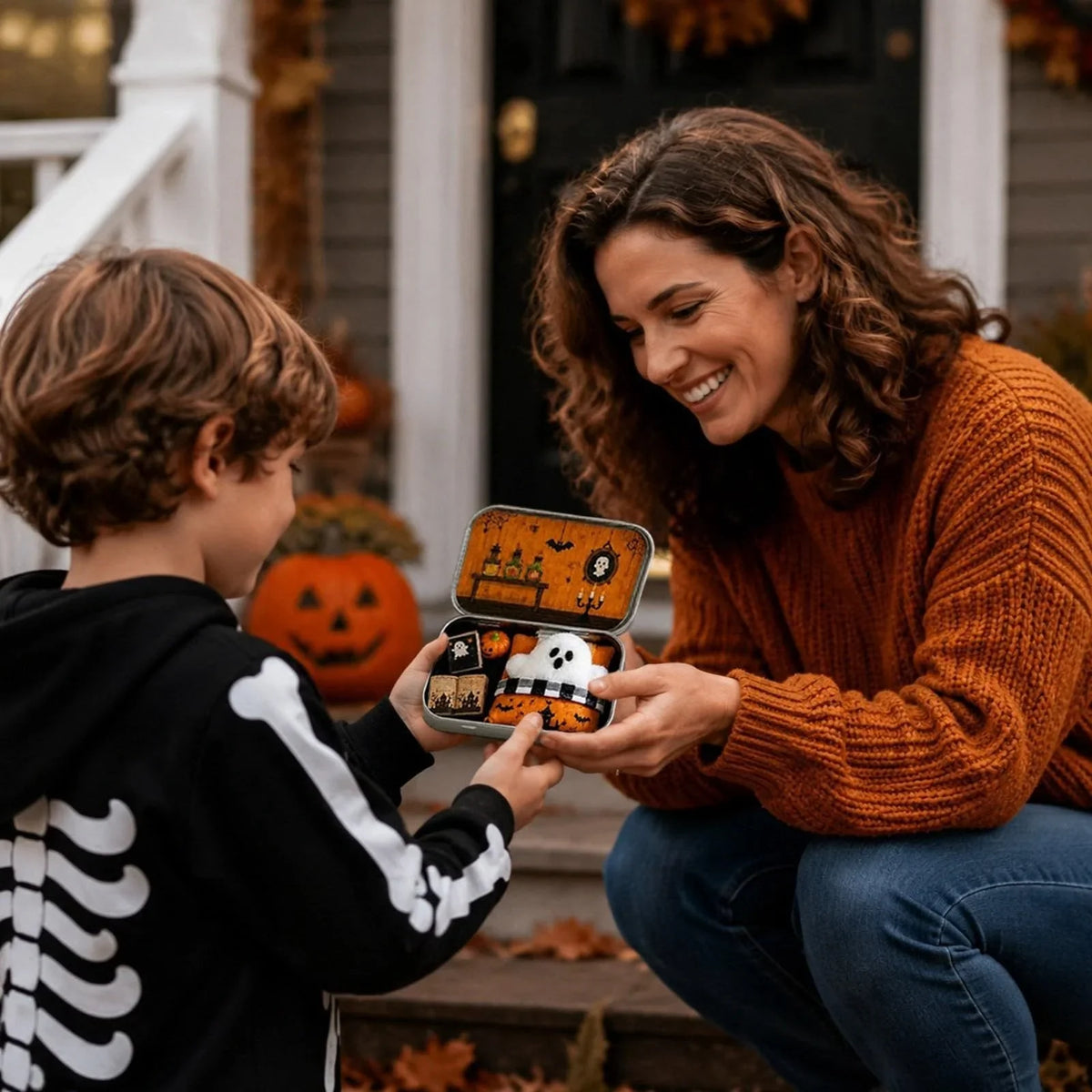 Purpose-Built Mini Ghost Tin Box Set - Cute Spooky Travel