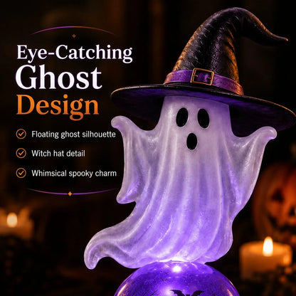 Decorative Raven Crystal Ball Lighted Decor for Focused Lighting