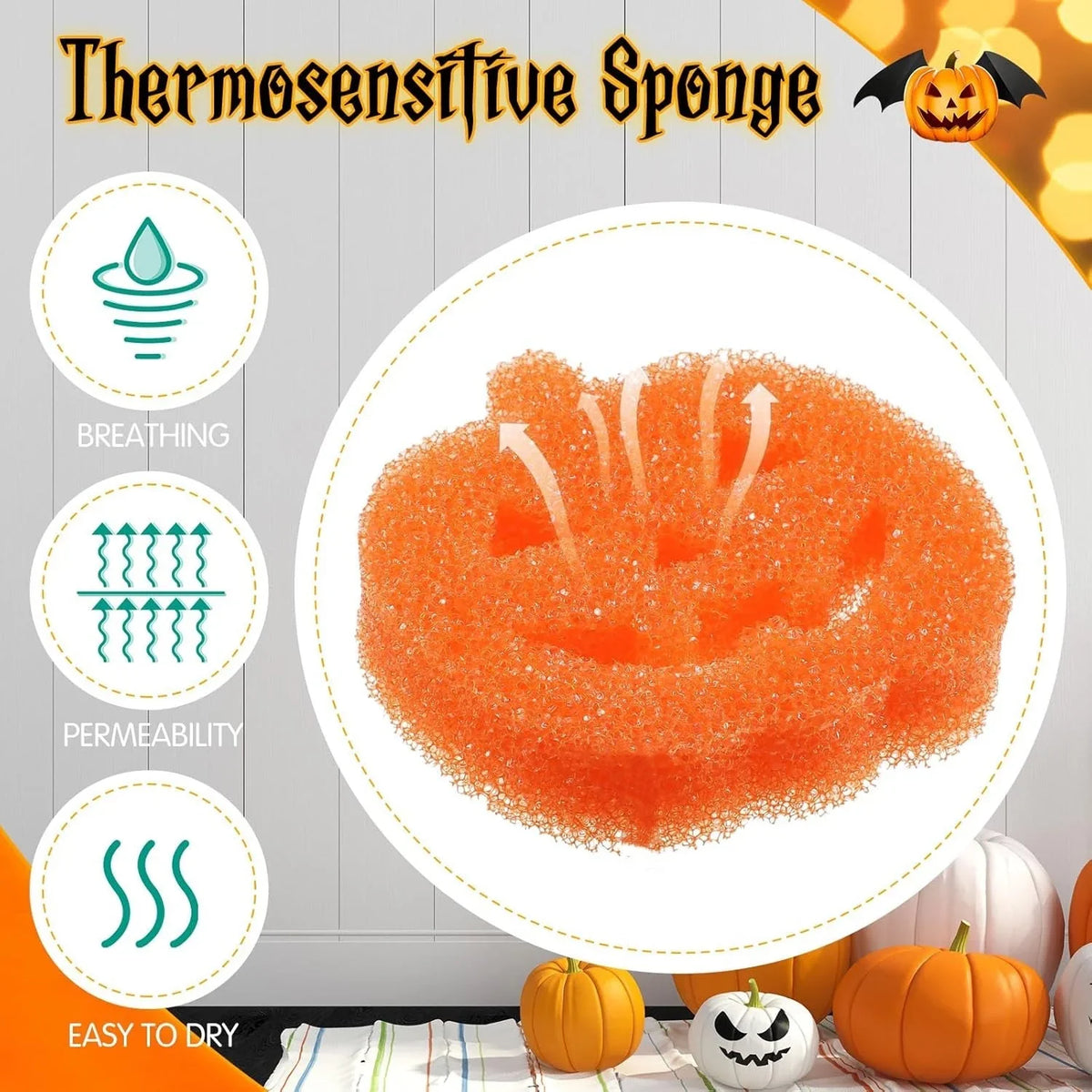 Purpose-Built Series Temperature-Sensitive Sponge with Smile