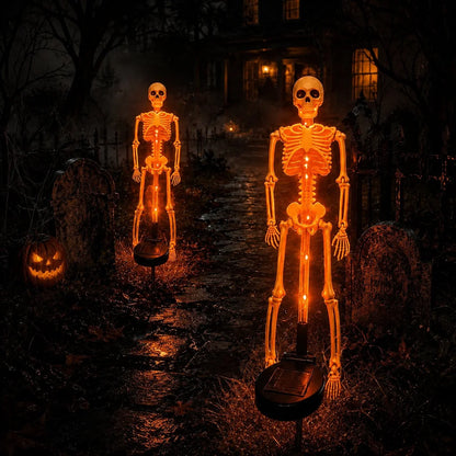 Outdoor Solar Skeleton Yard Stake for Garden Display