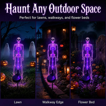 Outdoor Solar Skeleton Yard Stake for Garden Display