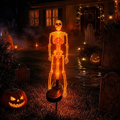 Outdoor Solar Skeleton Yard Stake for Garden Display