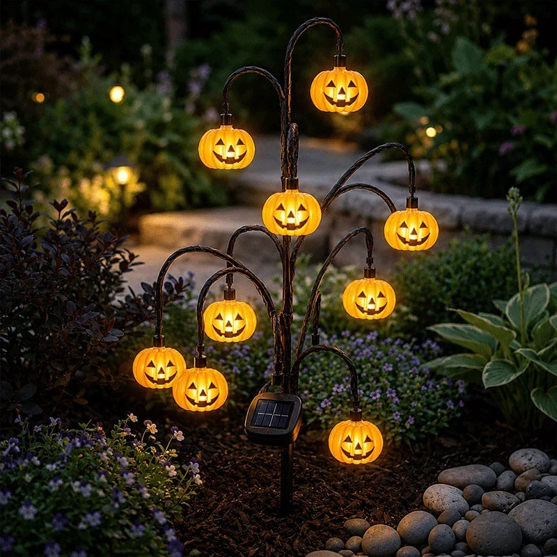 Outdoor Solar Tree Stump Light for Garden Display